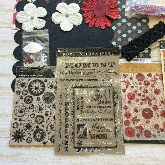Scrapbook Kit Lot 25 Sheets American Crafts DaisyD's Embellishments NEW - Picture 3 of 5